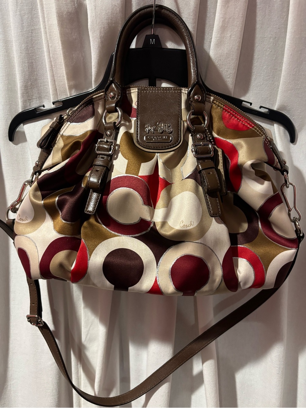 COACH Madison Graphic Op Art Juliet Satchel